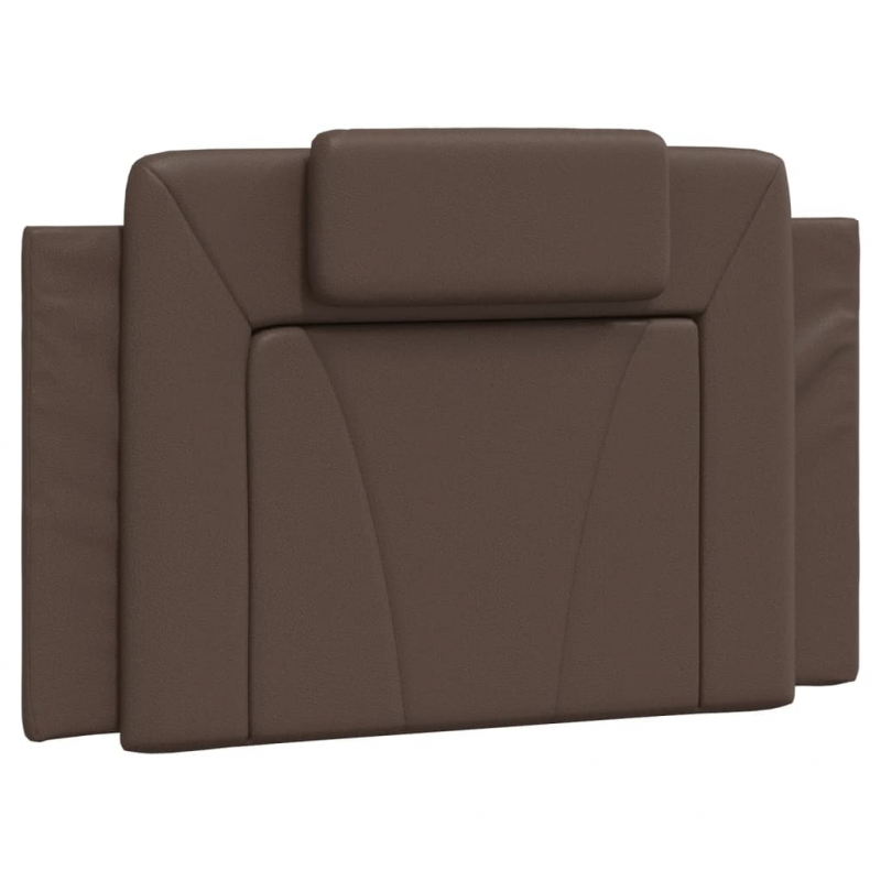 Bett mit Matratze Braun 80x200 cm Kunstleder