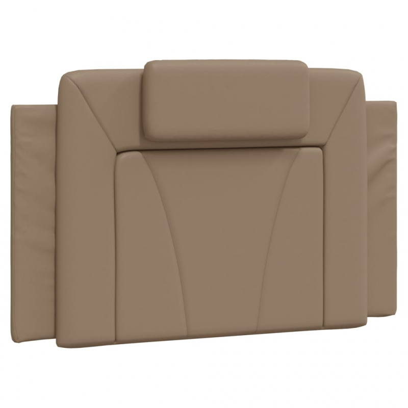Bett mit Matratze Cappuccino-Braun 80x200 cm Kunstleder
