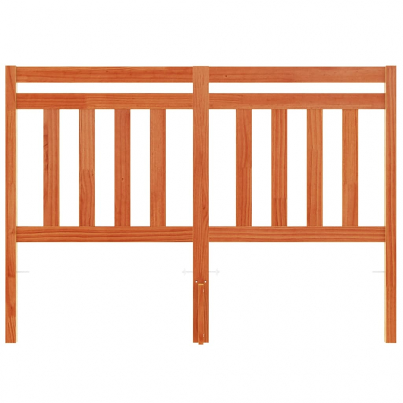 Kopfteil Wachsbraun 135 cm Massivholz Kiefer