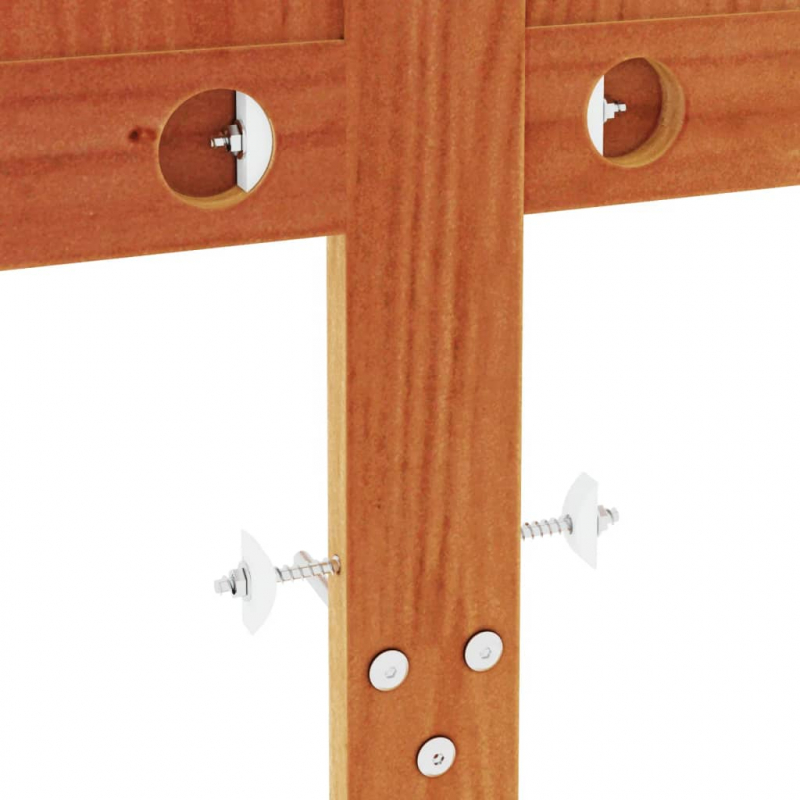 Kopfteil Wachsbraun 150 cm Massivholz Kiefer