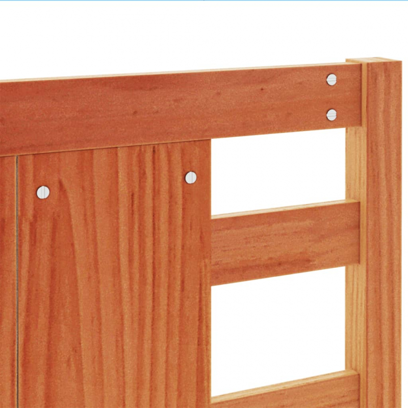Kopfteil Wachsbraun 135 cm Massivholz Kiefer