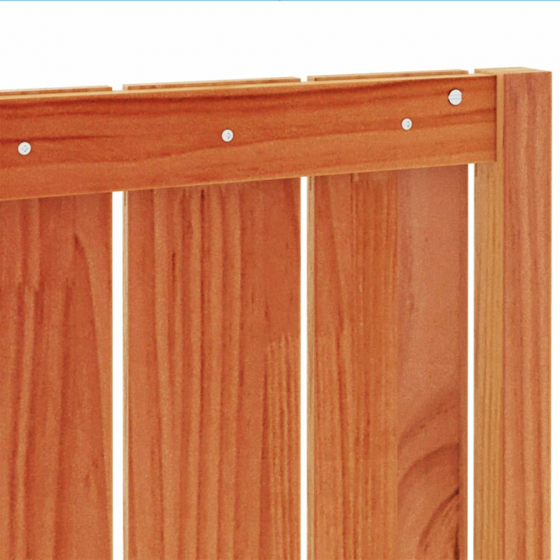 Kopfteil Wachsbraun 135 cm Massivholz Kiefer