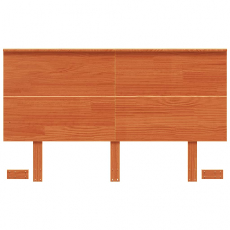 Kopfteil Wachsbraun 120 cm Massivholz Kiefer