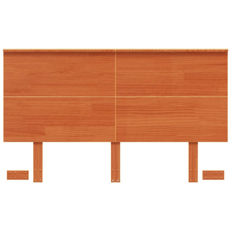 Kopfteil Wachsbraun 135 cm Massivholz Kiefer