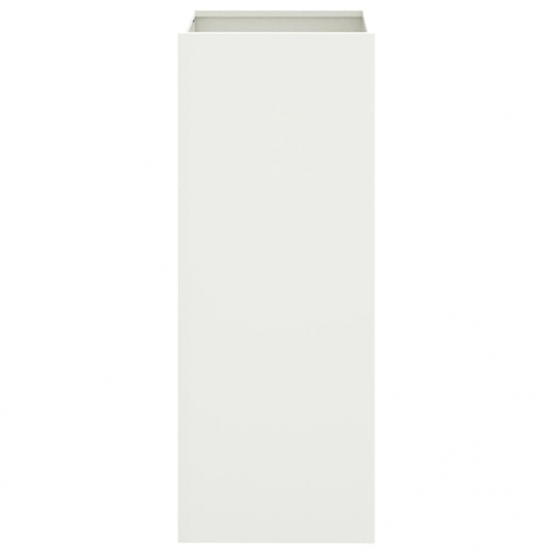 Pflanzkübel Weiß 32x29x75 cm Stahl