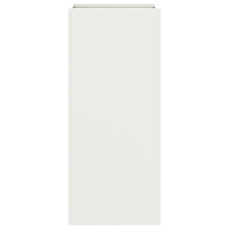 Pflanzkübel Weiß 32x29x75 cm Stahl