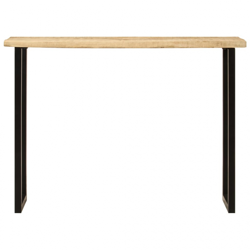 Konsolentisch mit Baumkante 105x33x76 cm Massivholz Mango