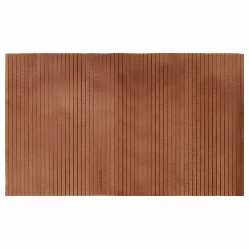 Teppich Rechteckig Braun 60x100 cm Bambus
