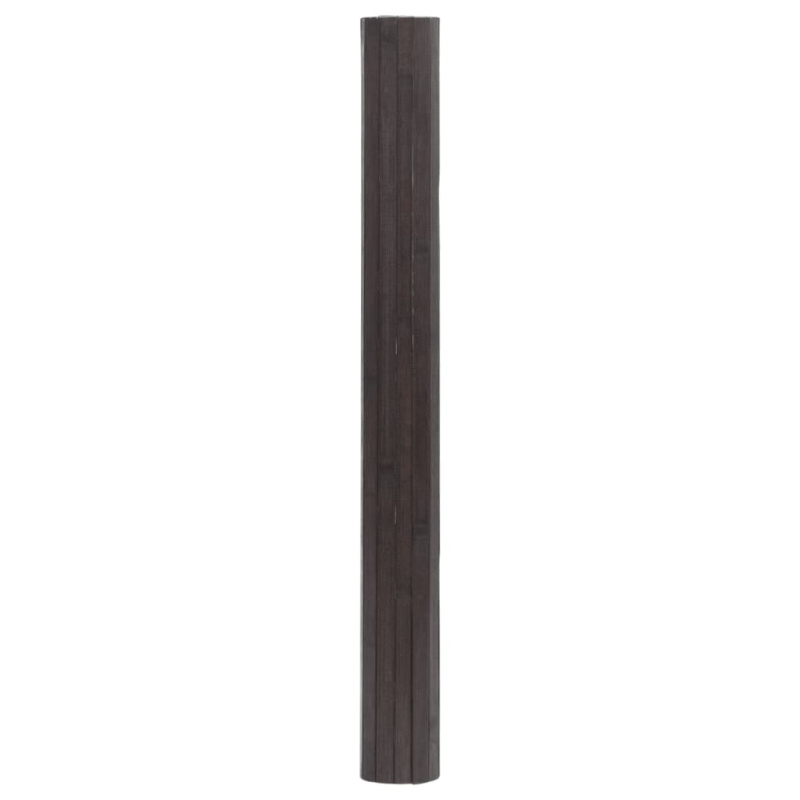 Teppich Rechteckig Dunkelbraun 60x500 cm Bambus