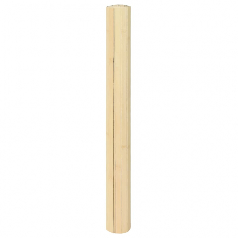 Teppich Rechteckig Hell Natur 70x200 cm Bambus