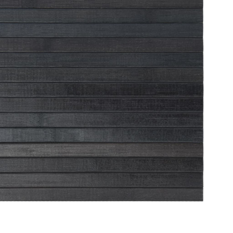 Teppich Rechteckig Grau 70x200 cm Bambus