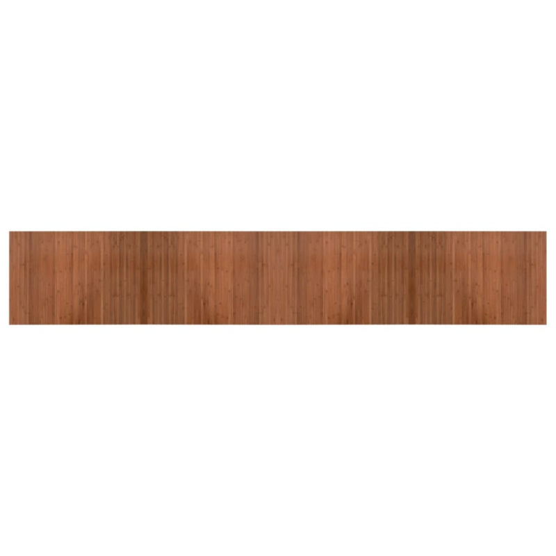 Teppich Rechteckig Braun 70x400 cm Bambus