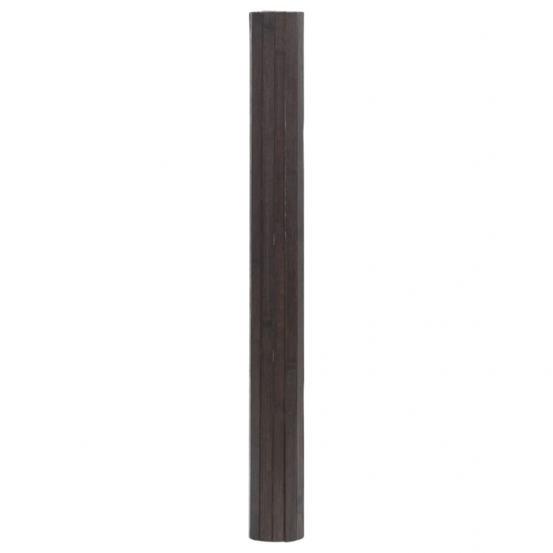 Teppich Rechteckig Dunkelbraun 70x400 cm Bambus