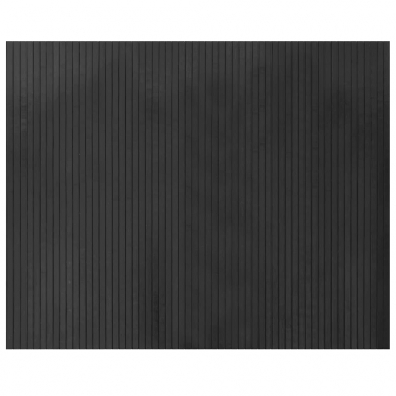 Teppich Rechteckig Grau 80x100 cm Bambus