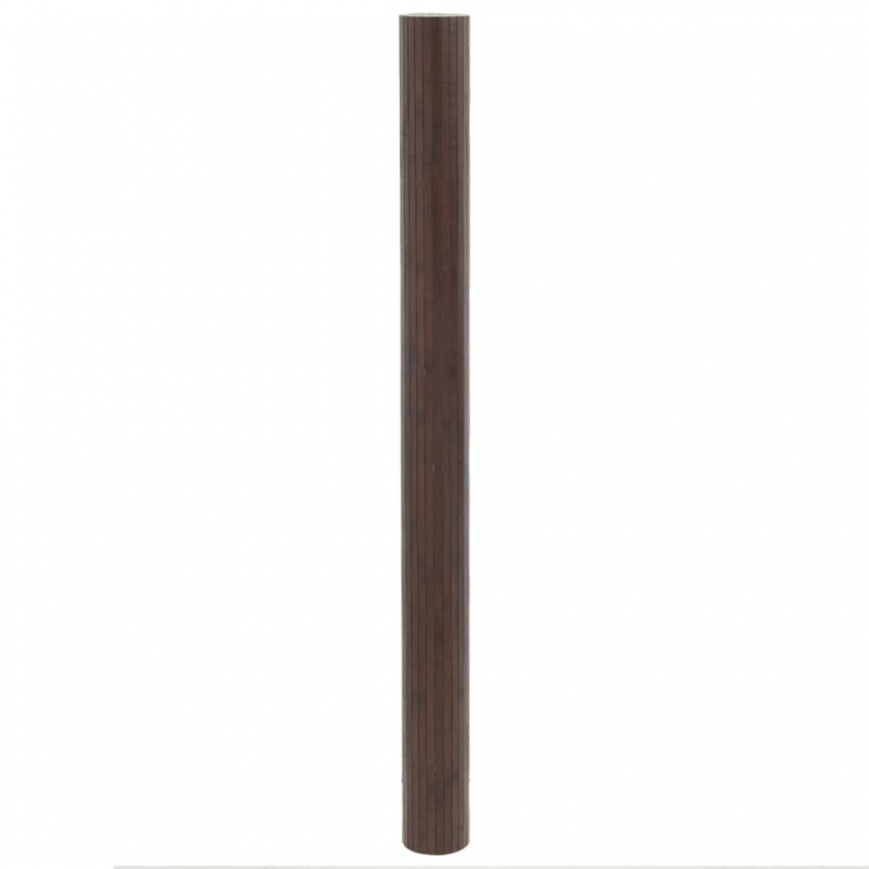 Teppich Rechteckig Dunkelbraun 80x100 cm Bambus