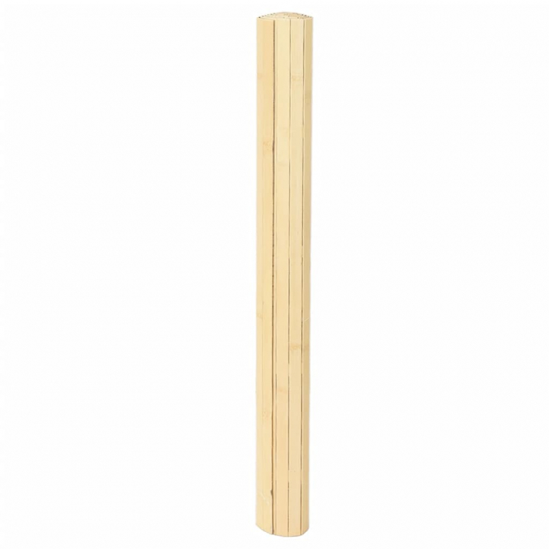Teppich Rechteckig Hell Natur 80x200 cm Bambus