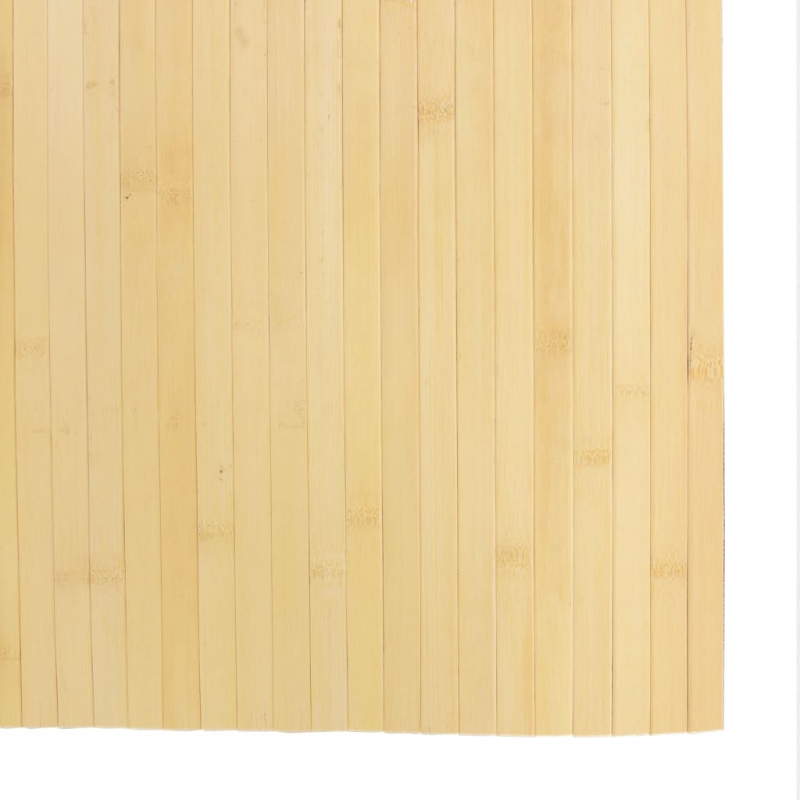 Teppich Rechteckig Hell Natur 80x300 cm Bambus