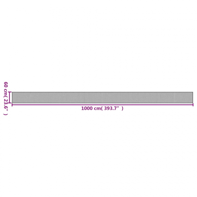 Teppich Rechteckig Natur 60x1000 cm Bambus