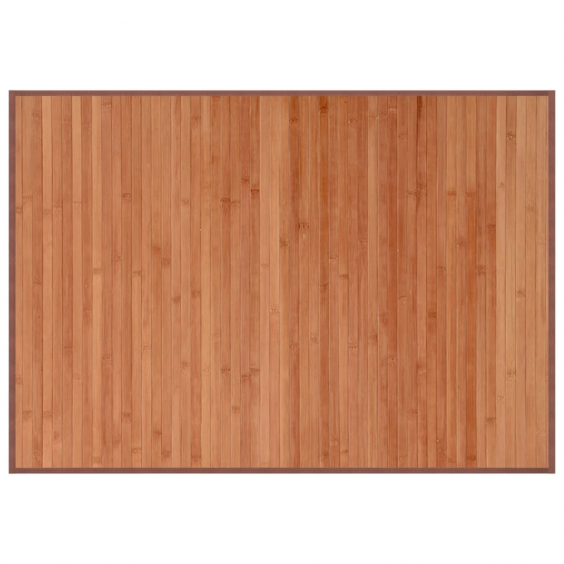 Teppich Rechteckig Braun 70x100 cm Bambus
