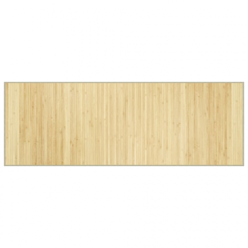 Teppich Rechteckig Hell Natur 70x200 cm Bambus