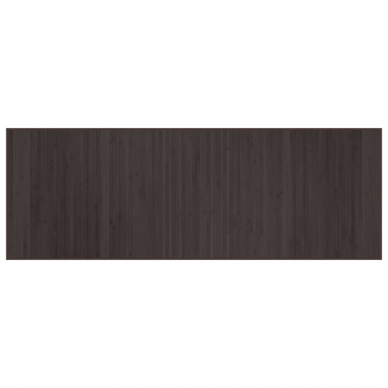 Teppich Rechteckig Dunkelbraun 70x200 cm Bambus