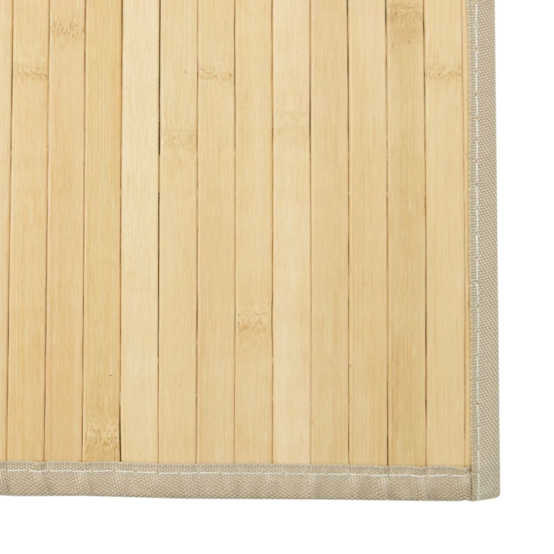 Teppich Rechteckig Hell Natur 70x300 cm Bambus