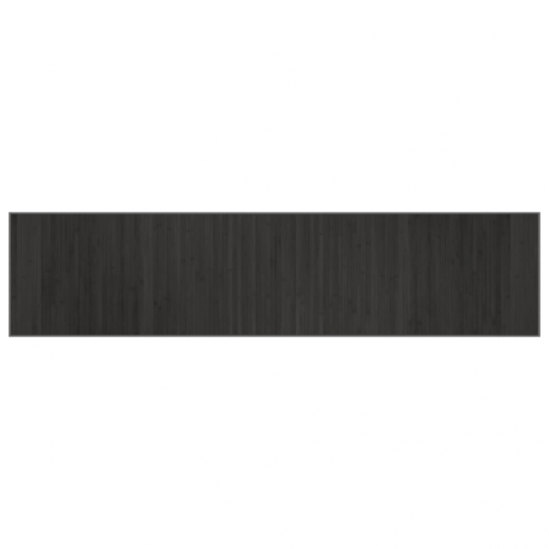 Teppich Rechteckig Grau 70x300 cm Bambus