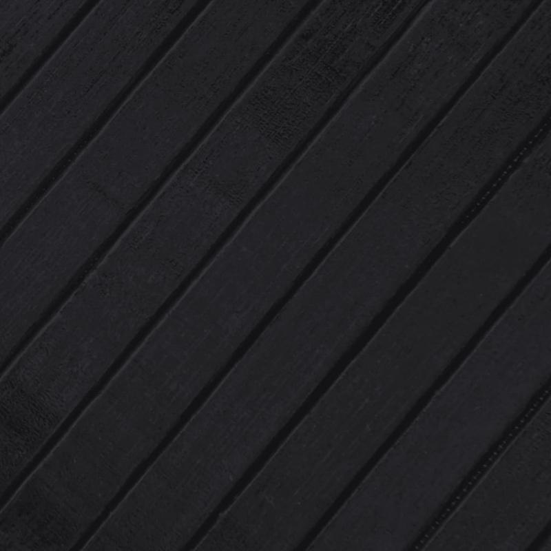 Teppich Rechteckig Schwarz 70x500 cm Bambus