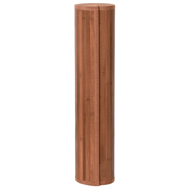 Teppich Rechteckig Braun 80x100 cm Bambus