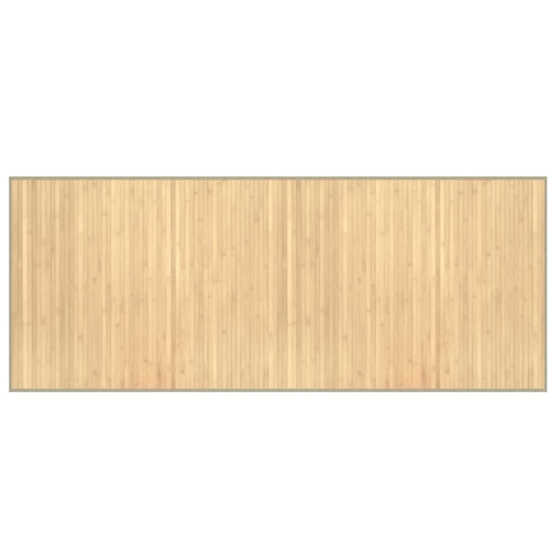 Teppich Rechteckig Hell Natur 80x200 cm Bambus