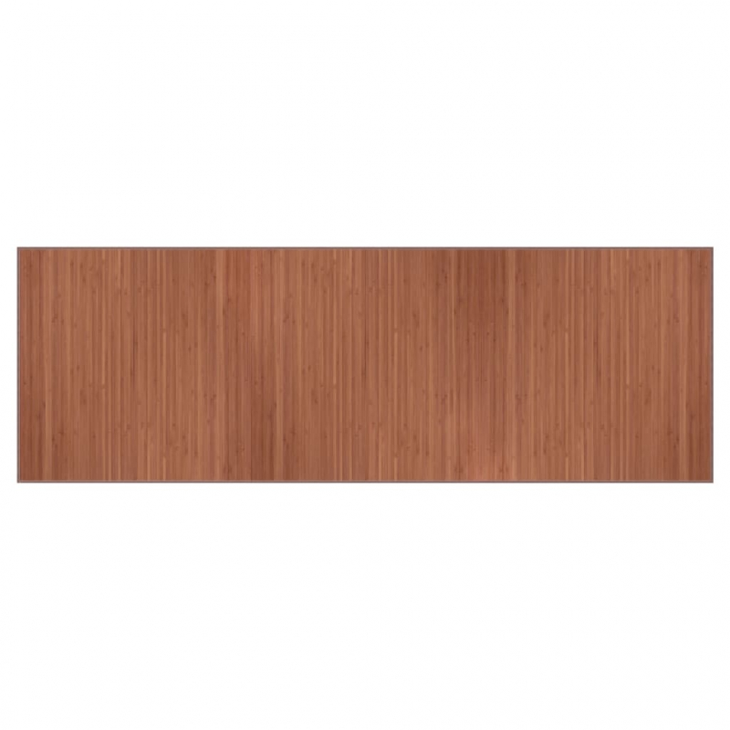 Teppich Rechteckig Braun 100x300 cm Bambus