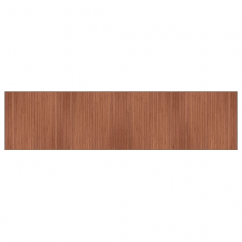 Teppich Rechteckig Braun 100x400 cm Bambus