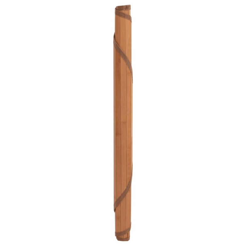 Teppich Rund Braun 100 cm Bambus