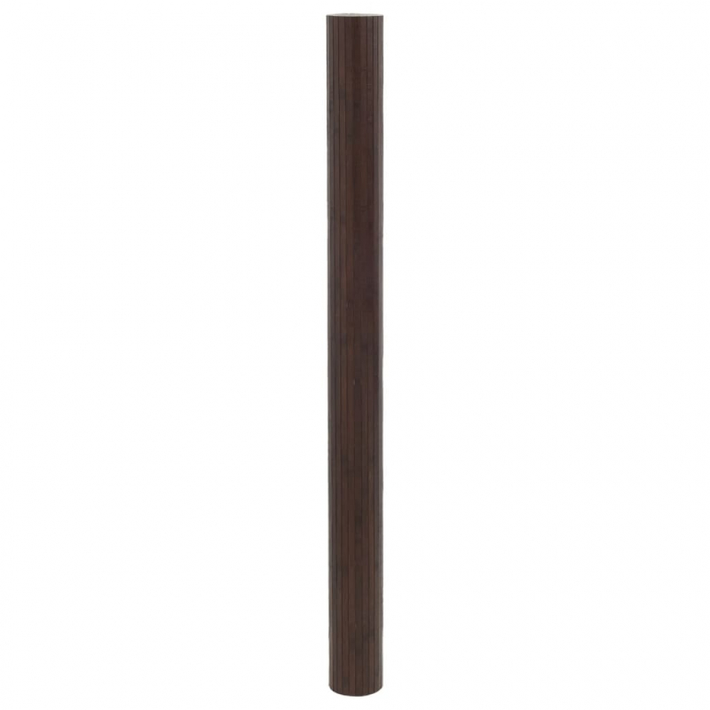 Paravent Dunkelbraun 165x400 cm Bambus