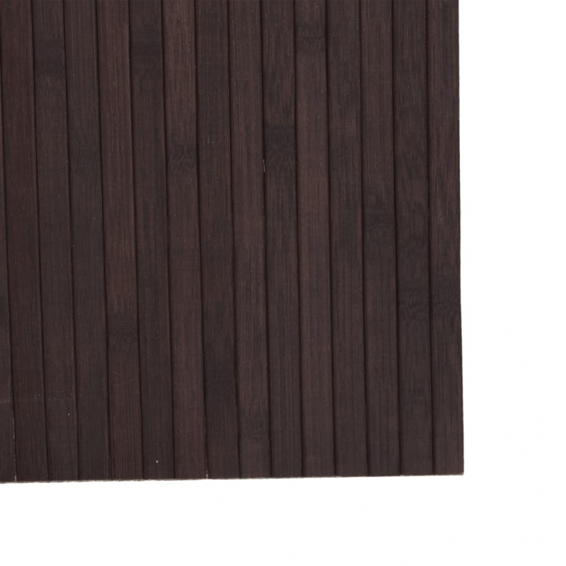 Paravent Dunkelbraun 165x400 cm Bambus