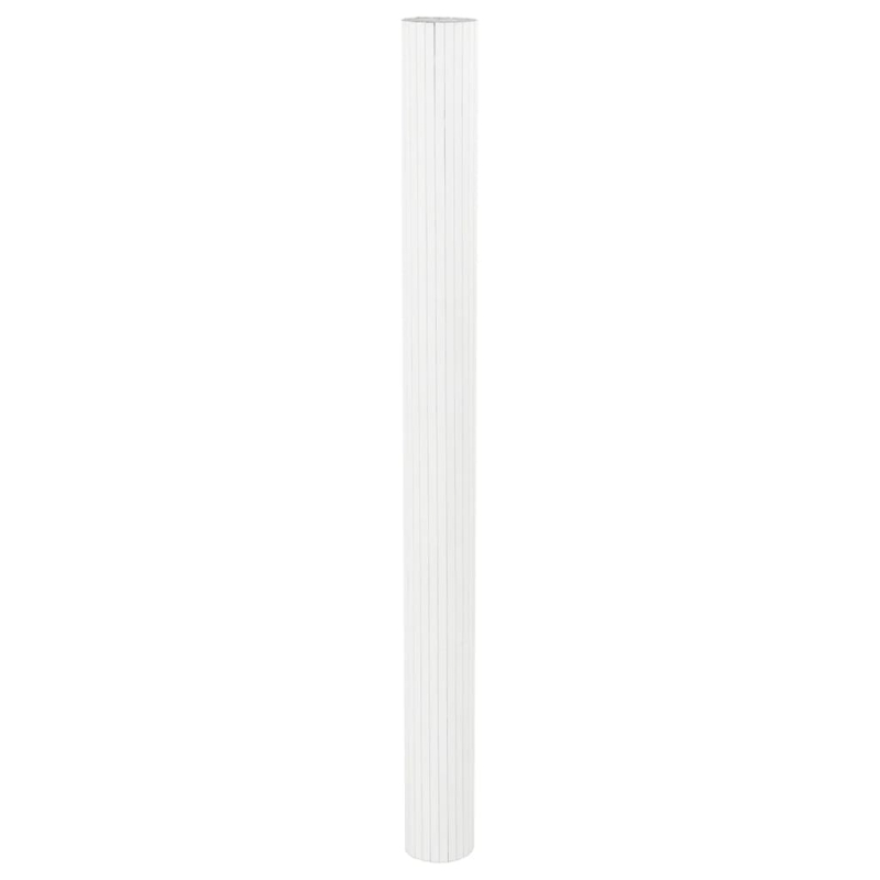 Paravent Weiß 165x600 cm Bambus