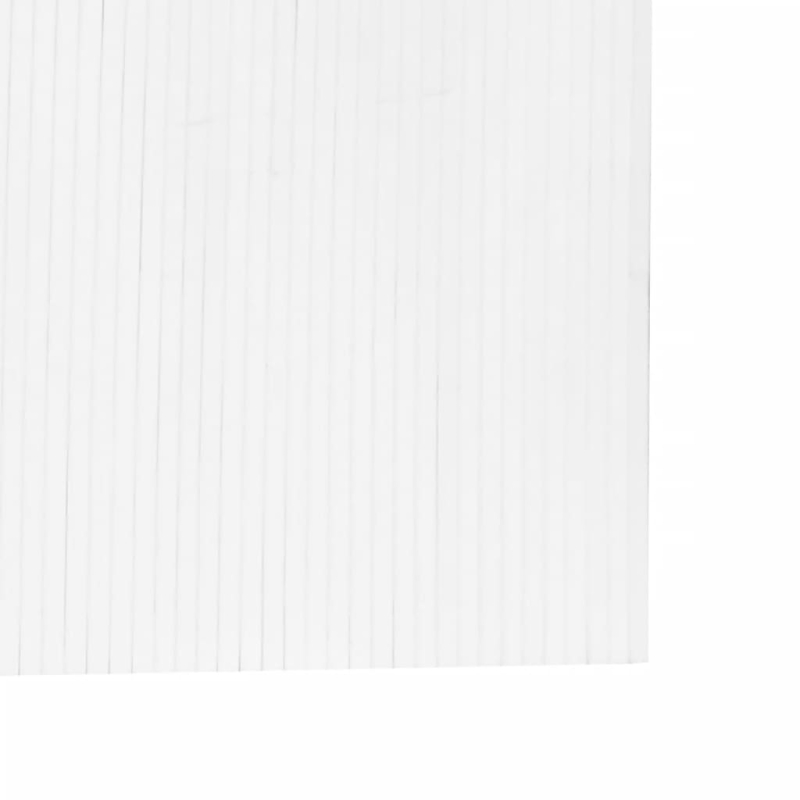 Paravent Weiß 165x600 cm Bambus