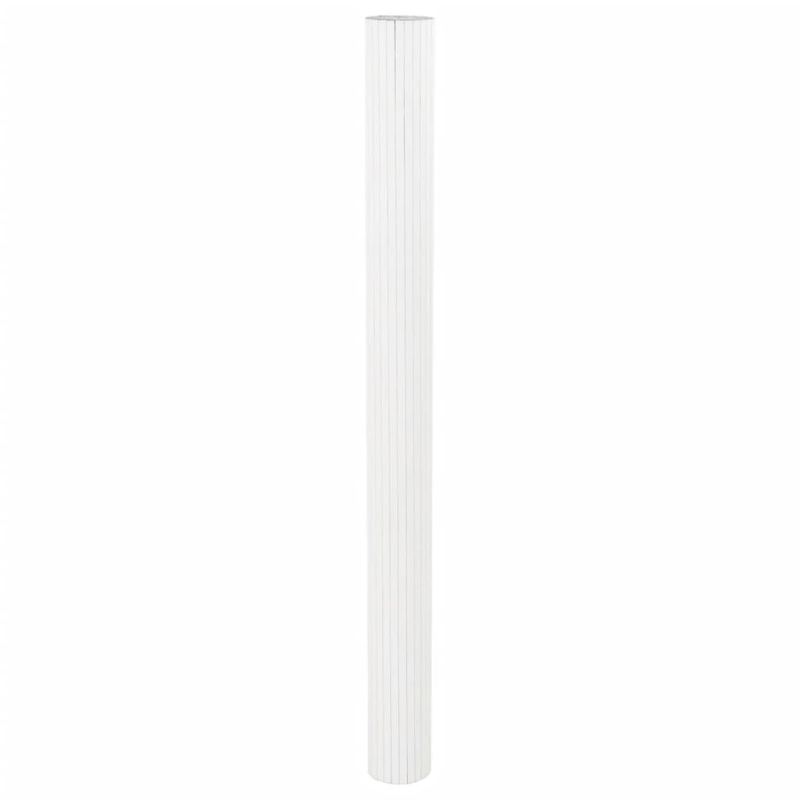 Paravent Weiß 165x800 cm Bambus