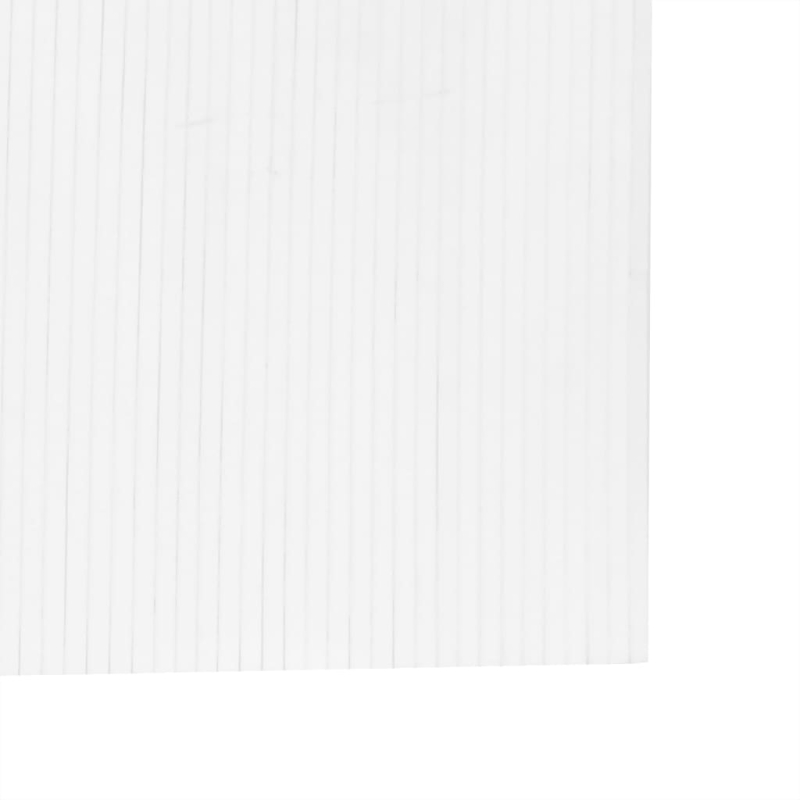 Paravent Weiß 165x800 cm Bambus