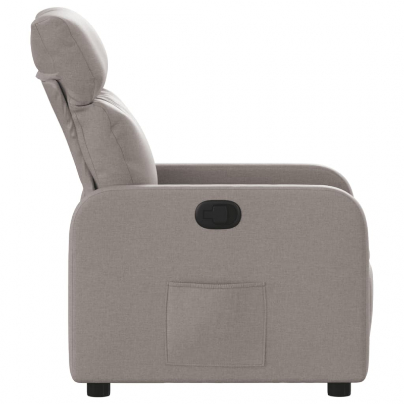 Relaxsessel Taupe Stoff