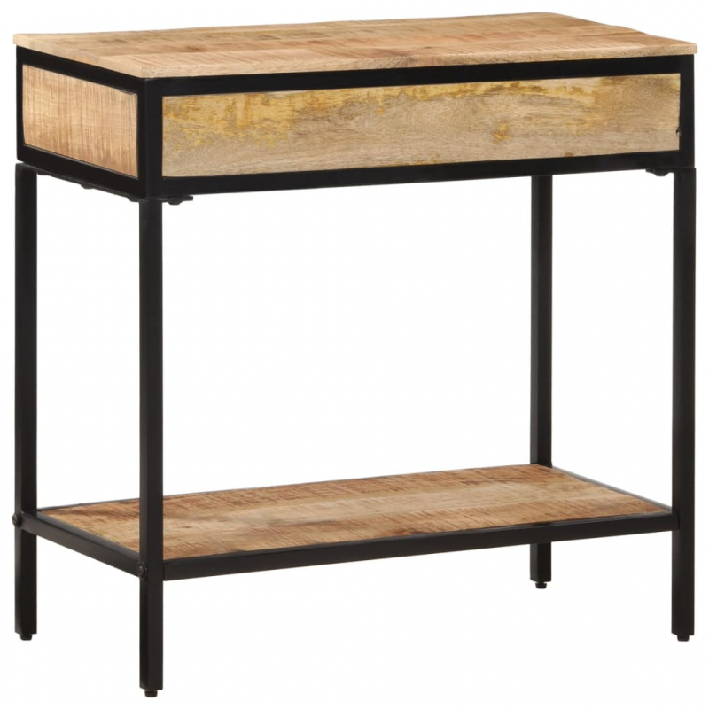 Konsolentisch 70x35x70 cm Raues Massivholz Mango
