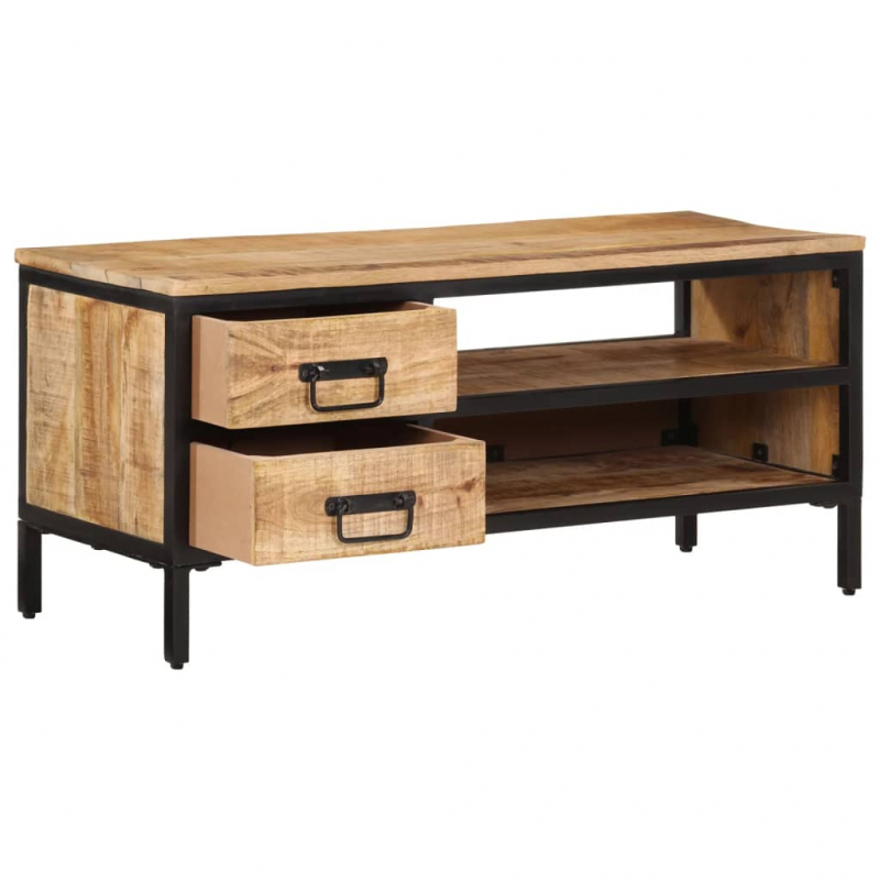 TV-Schrank 90x35x40 cm Massivholz Mango