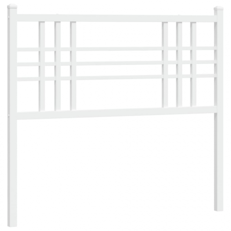 Kopfteil Metall Weiß 100 cm