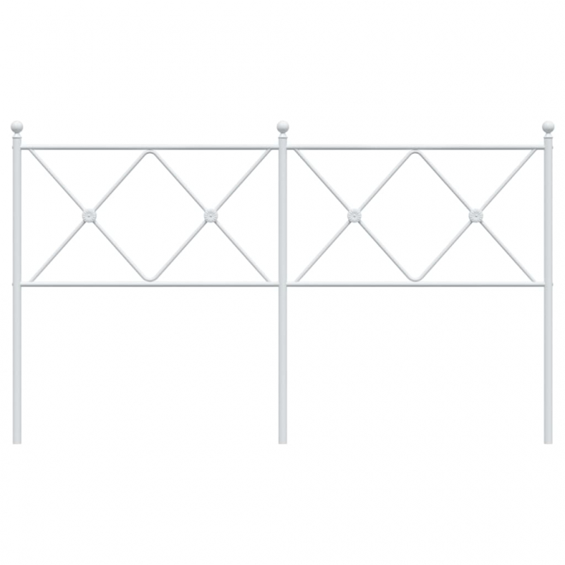 Kopfteil Metall Weiß 150 cm