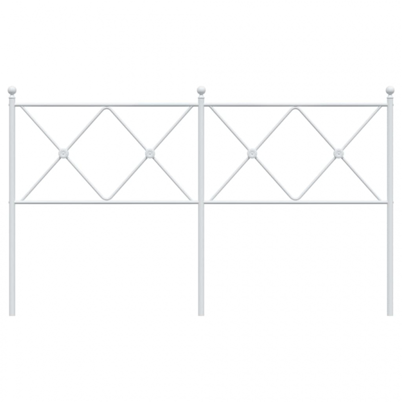 Kopfteil Metall Weiß 160 cm