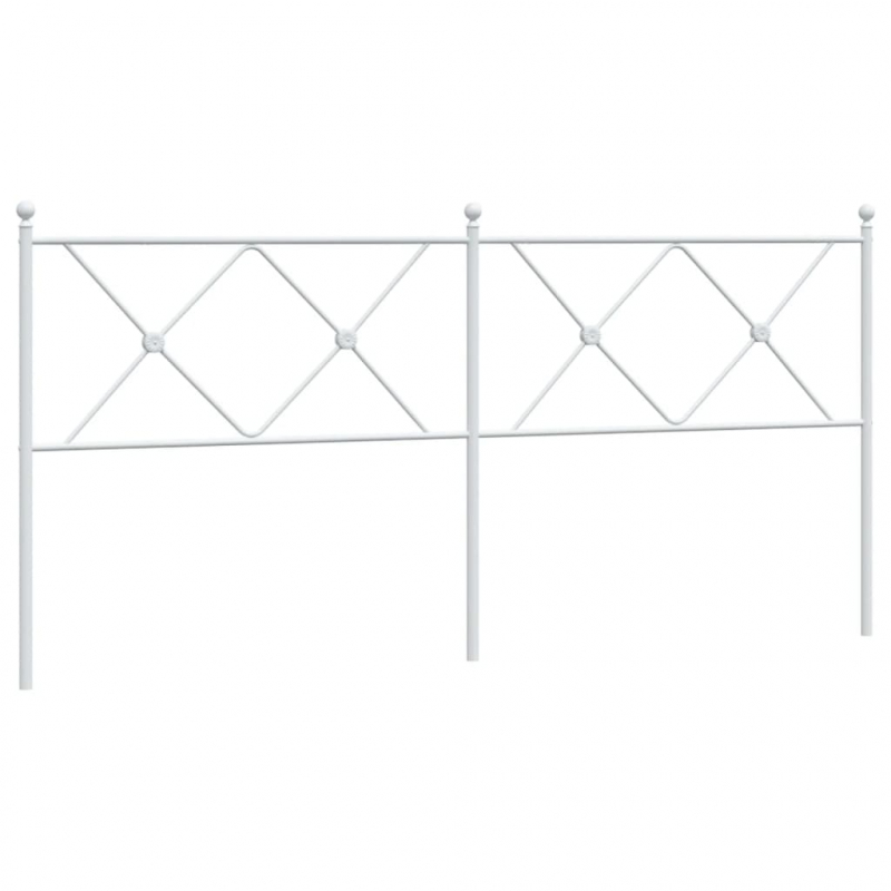 Kopfteil Metall Weiß 180 cm