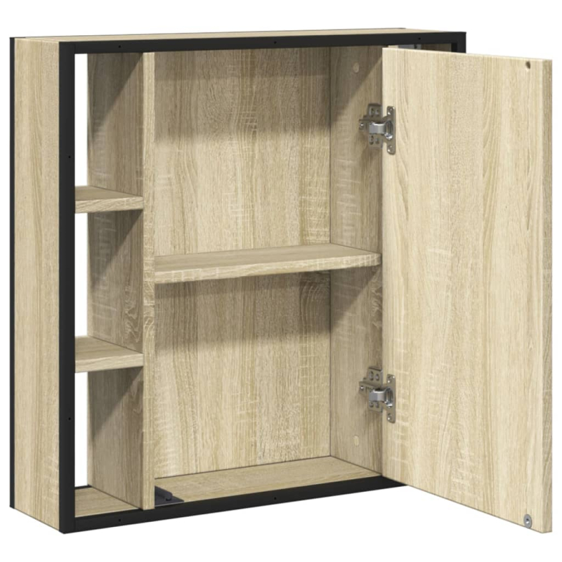 Bad-Spiegelschrank Sonoma-Eiche 60x16x60 cm Holzwerkstoff