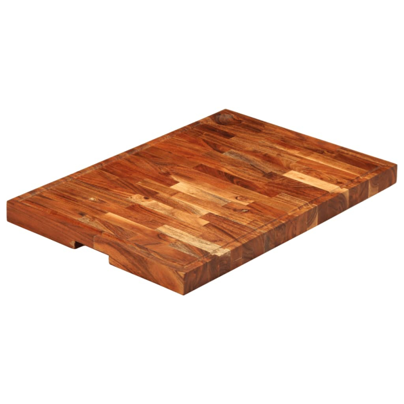 Schneidebrett 60x42x4 cm Massivholz Akazie