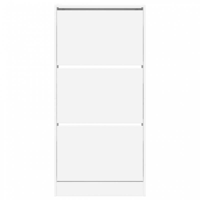 Schuhschrank Weiß 60x21x125,5 cm Holzwerkstoff