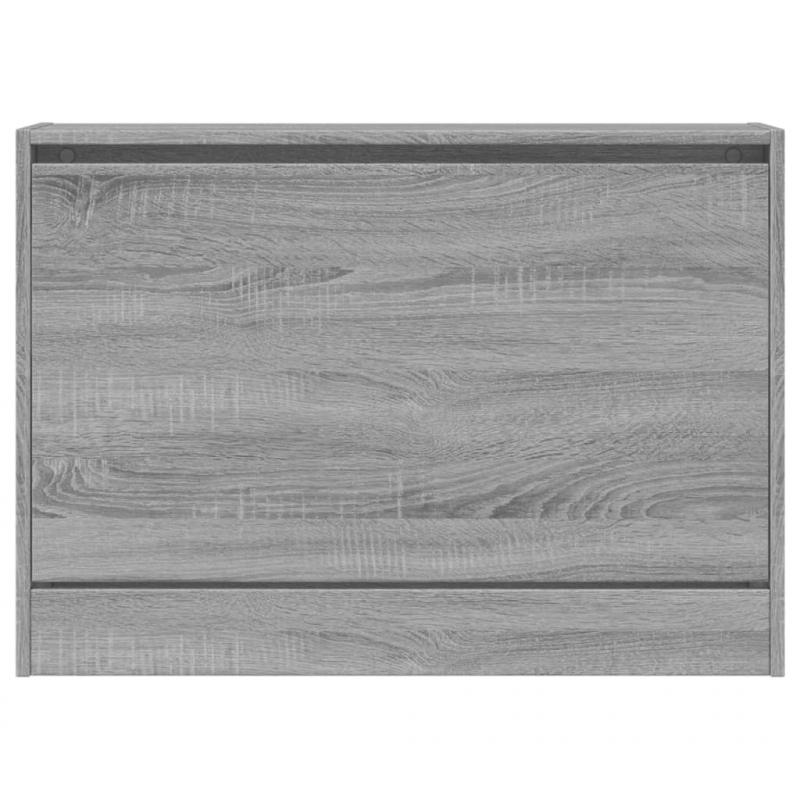 Schuhschrank Grau Sonoma 80x21x57 cm Holzwerkstoff